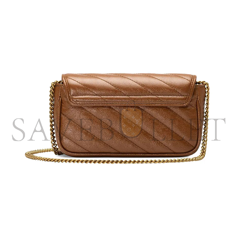 GUCCI GG MARMONT MATELASSÉ SUPER MINI BAG ‎476433 (16.5*10*4.5cm）